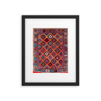 Sarkisla Sivas Kurdish Anatolian Rug Framed Art Print Gallery Image 4
