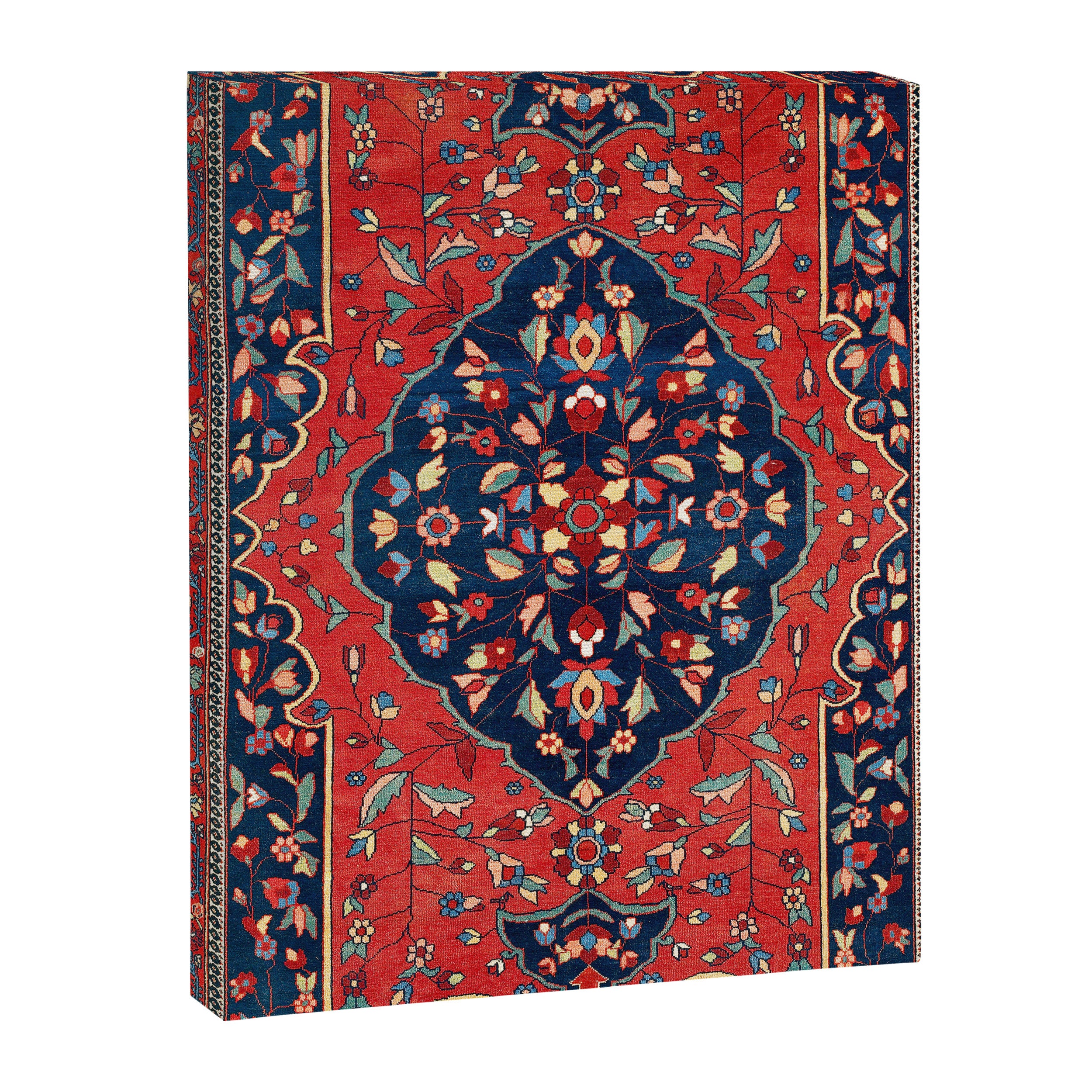 Sarough Farahan Arak West Persian Rug Print Canvas Print Gallery Image 3