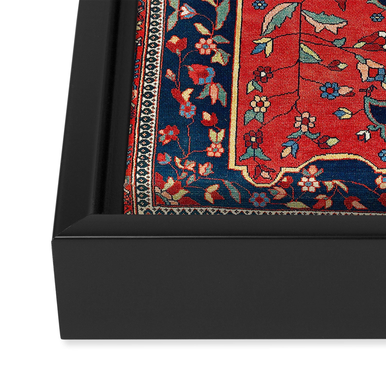 Sarough Farahan Arak West Persian Rug Print Framed Canvas Print Gallery Image 3