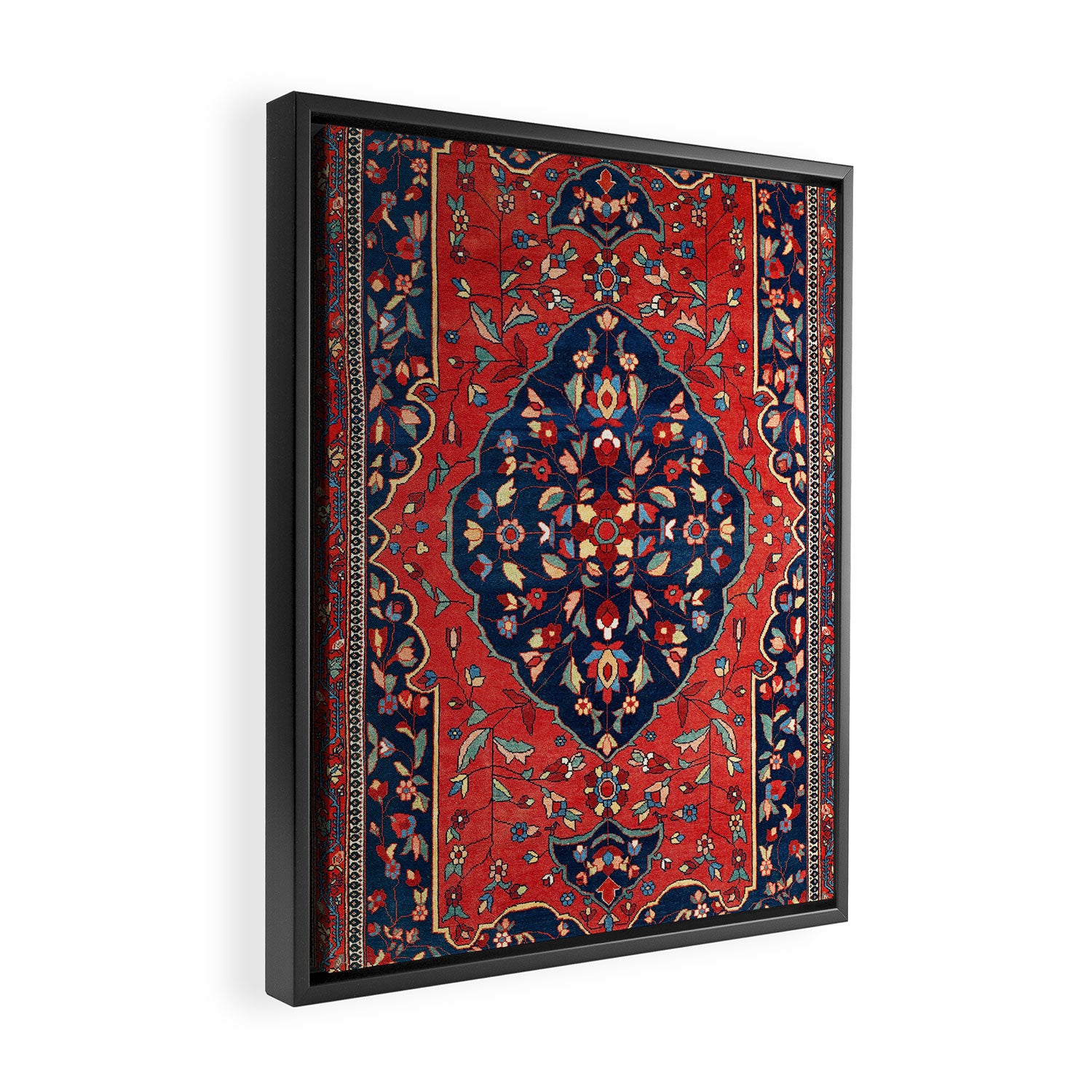 Sarough Farahan Arak West Persian Rug Print Framed Canvas Print Gallery Image 2