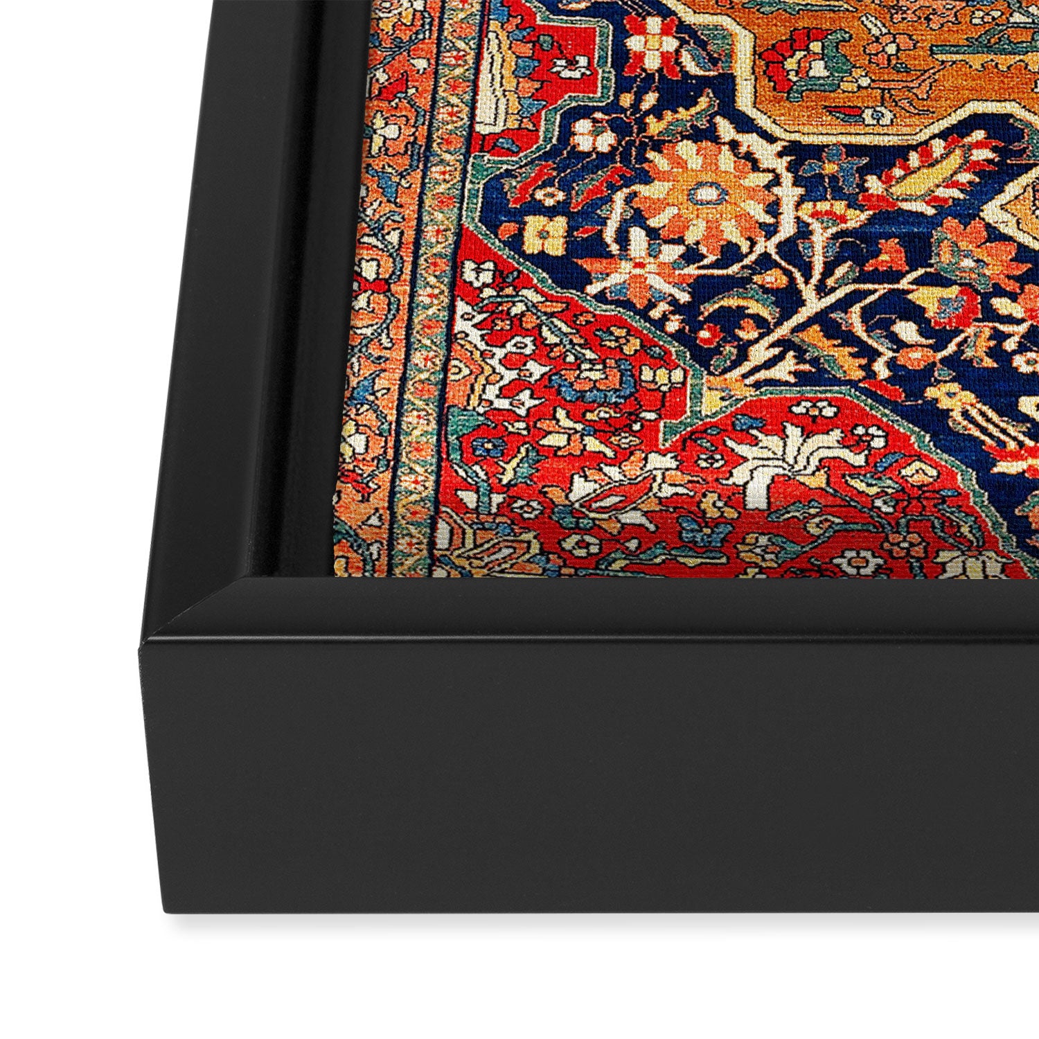 Sarough Farahan Arak West Persian Rug Print Framed Canvas Print Gallery Image 3