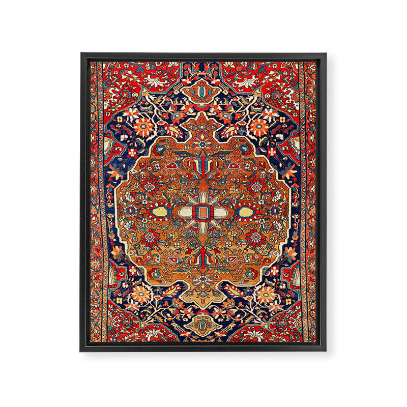 Sarough Farahan Arak West Persian Rug Print Framed Canvas Print Gallery Image 6