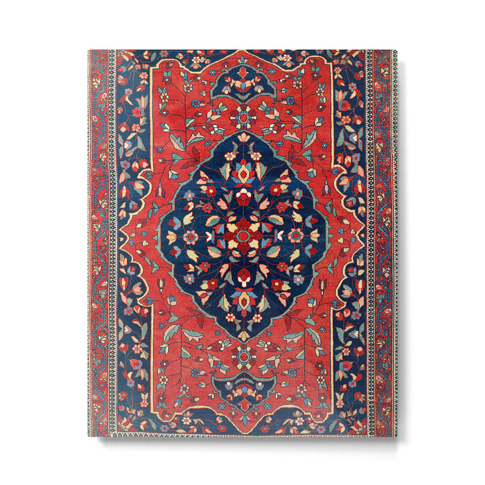 Sarough Farahan Arak West Persian Rug Print Metal Print Gallery Image 1