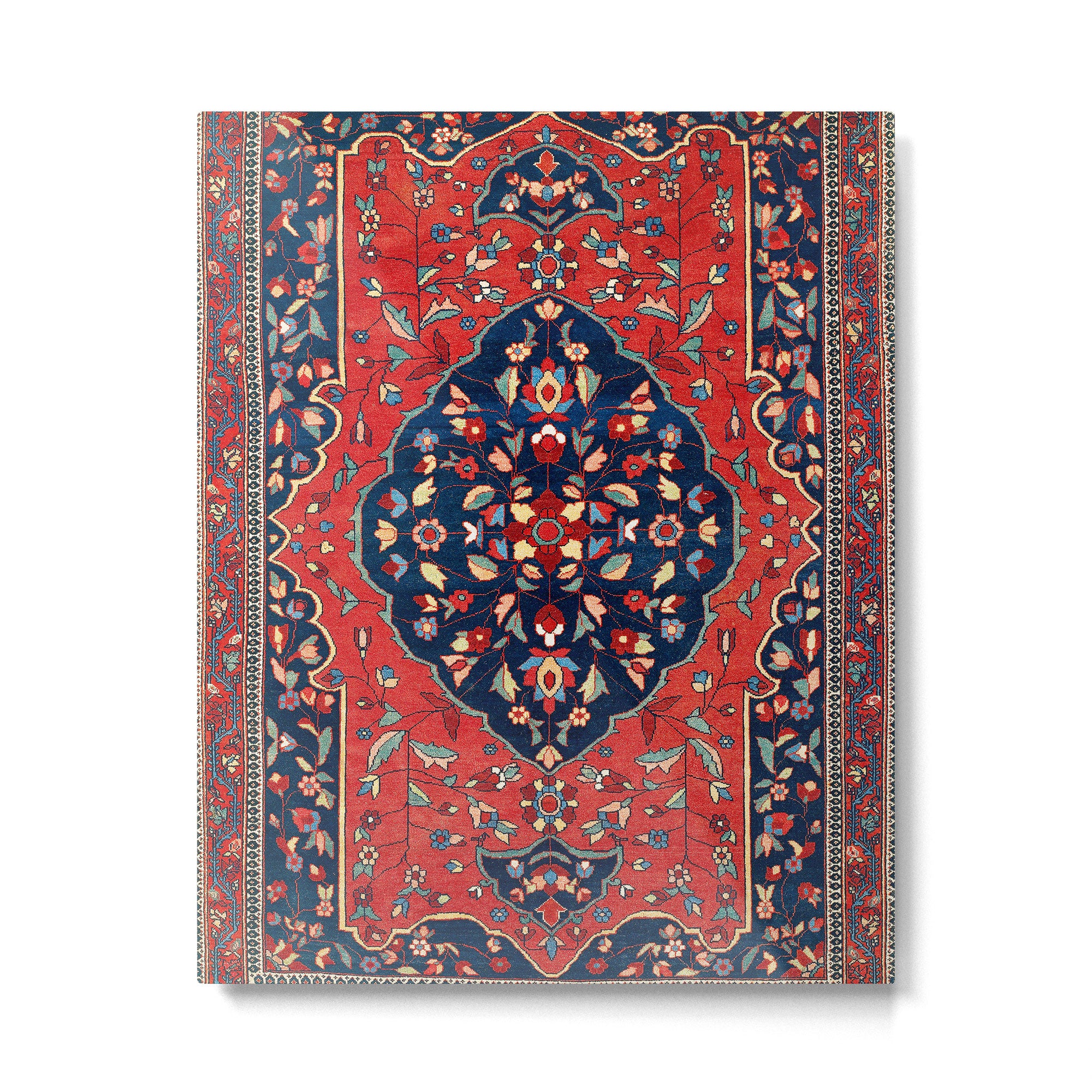 Sarough Farahan Arak West Persian Rug Print Metal Print Gallery Image 4