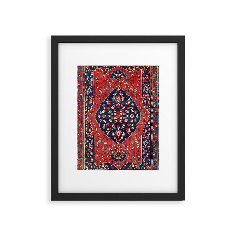 Sarough Farahan Arak West Persian Rug Print Framed Art Print Gallery Image 5