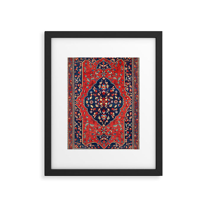 Sarough Farahan Arak West Persian Rug Print Framed Art Print Gallery Image 1
