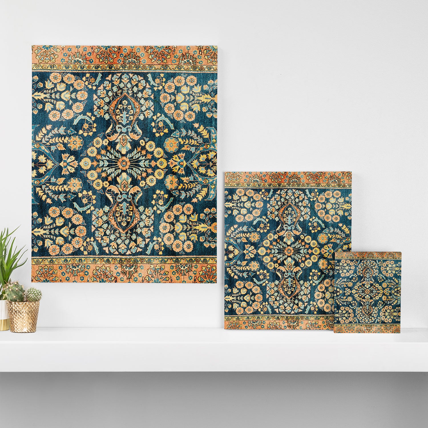 Sarouk  Antique West Persian Rug Print Canvas Print Gallery Image 3