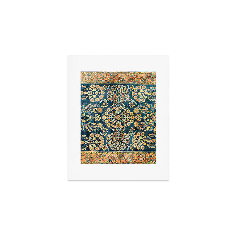 Sarouk  Antique West Persian Rug Print Art Print Gallery Image 1