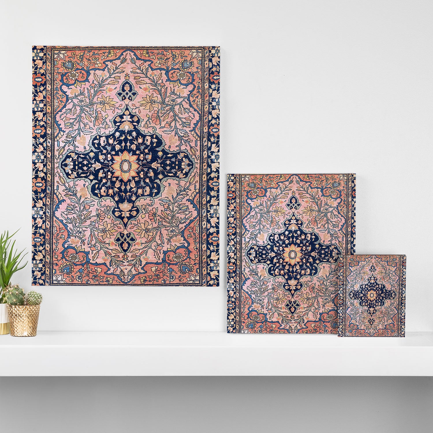 Sarouk  Antique West Persian Rug Print Canvas Print Gallery Image 3