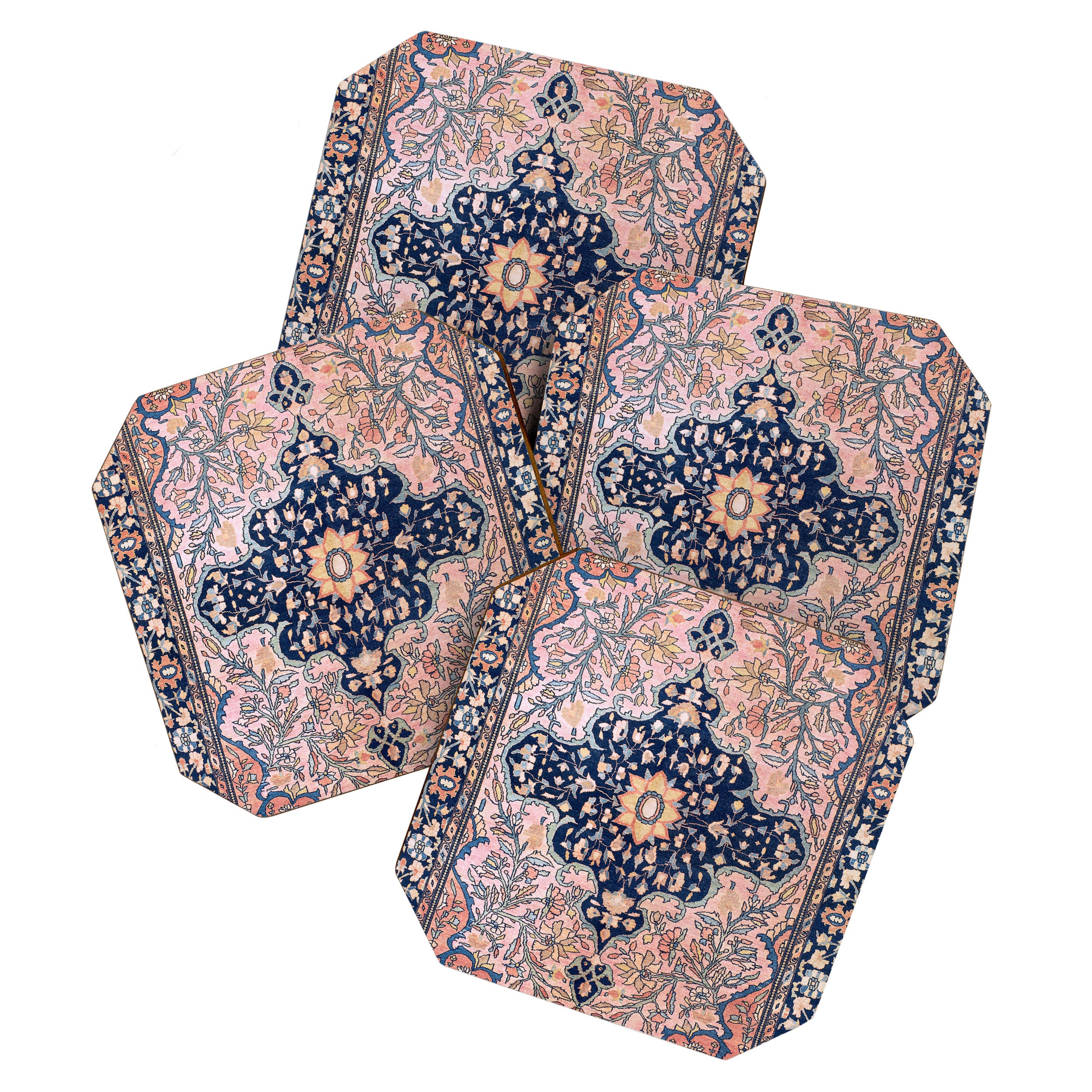 Sarouk  Antique West Persian Rug Print Coaster Gallery Image 1