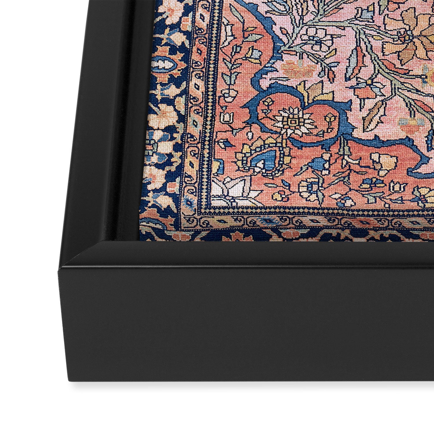 Sarouk  Antique West Persian Rug Print Framed Canvas Print Gallery Image 3