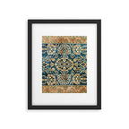 Sarouk  Antique West Persian Rug Print Framed Art Print Gallery Image 4