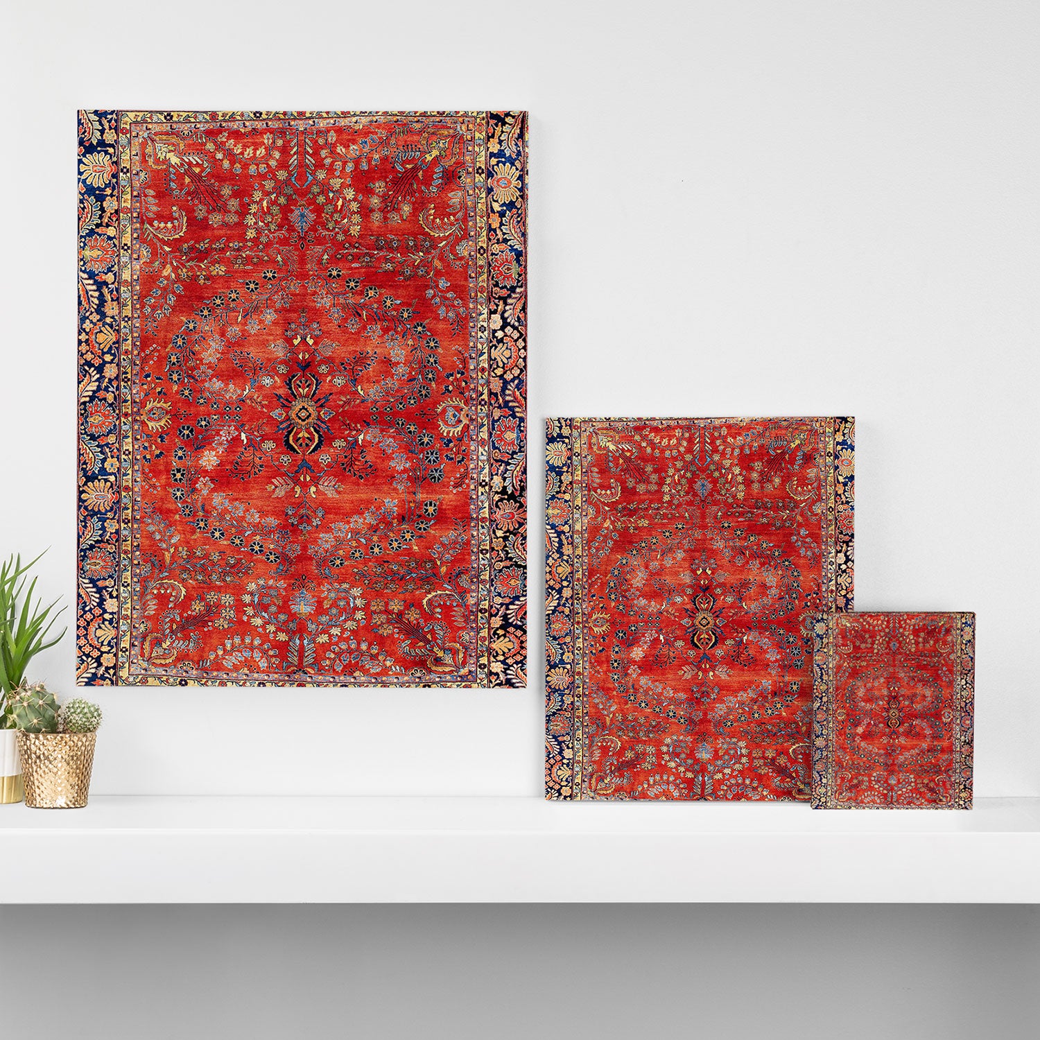 Sarouk Arak West Persian Carpet Print Canvas Print Gallery Image 3