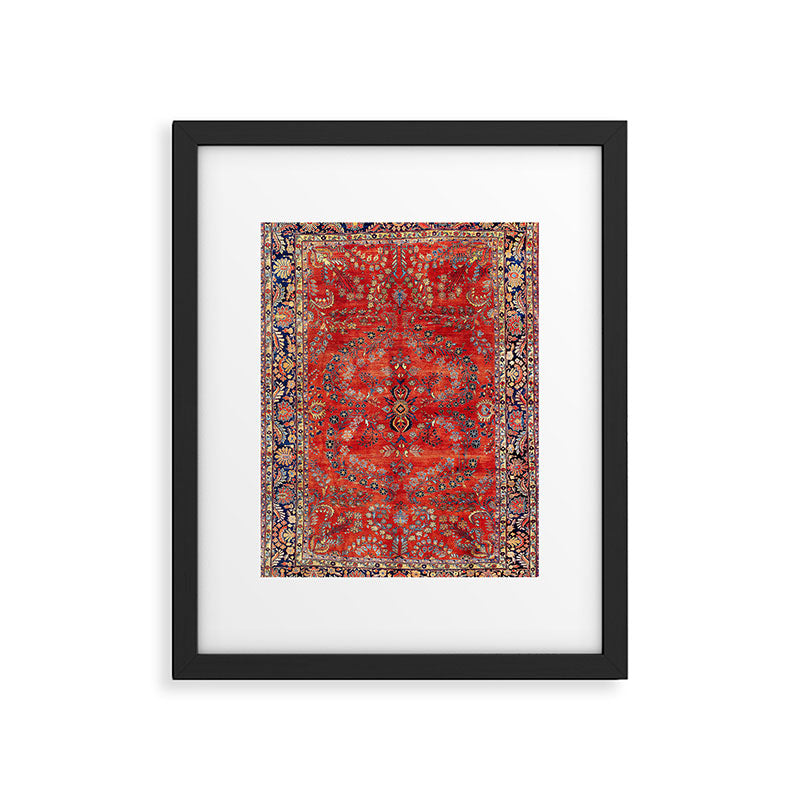 Sarouk Arak West Persian Carpet Print Framed Art Print Gallery Image 4