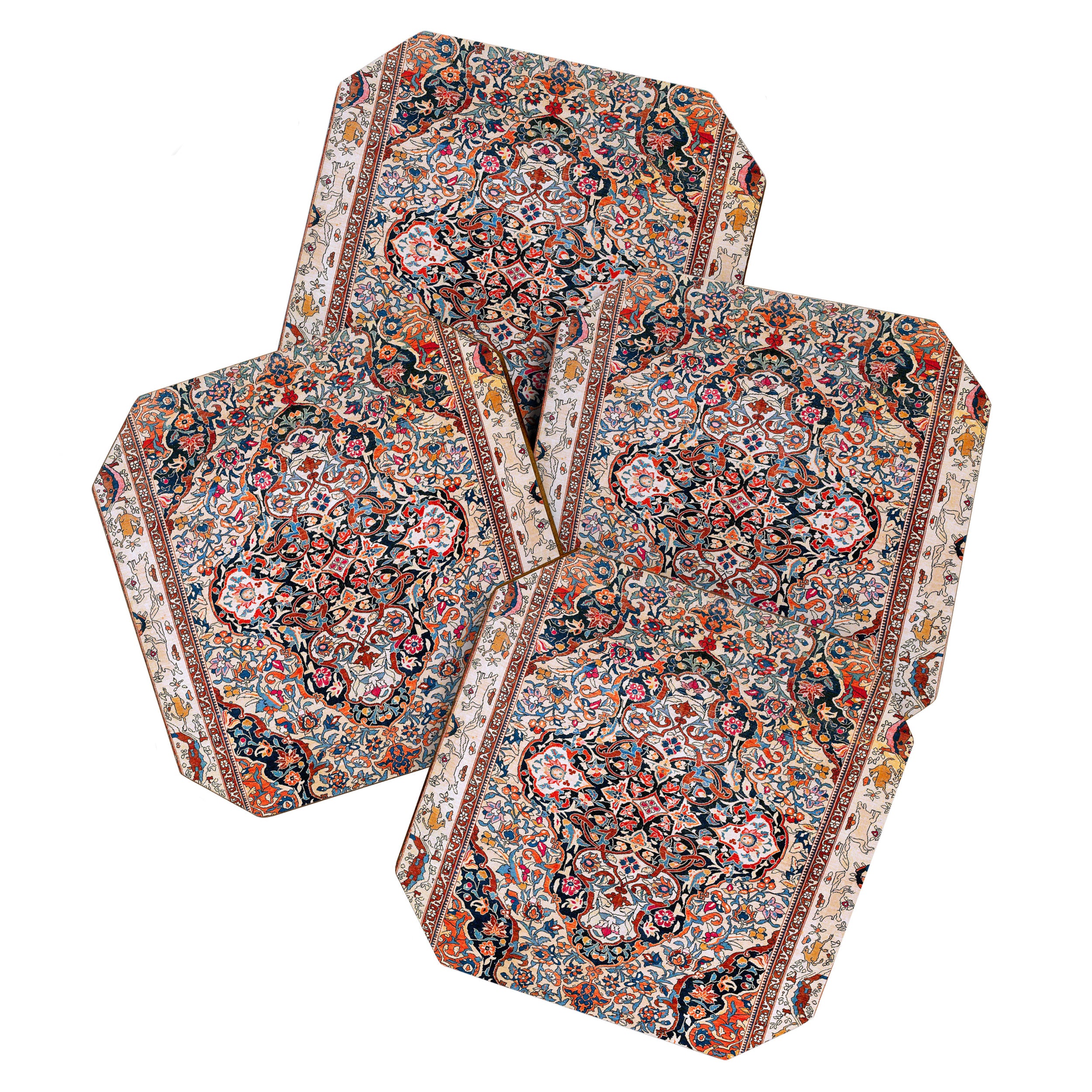 Sarouk Arak West Persian Rug Print Coaster Gallery Image 1