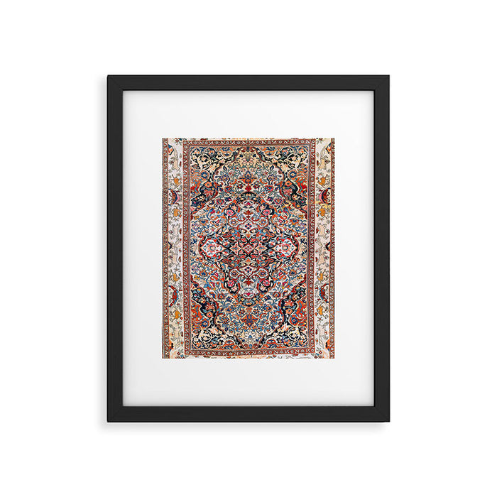 Sarouk Arak West Persian Rug Print Framed Art Print Gallery Image 1