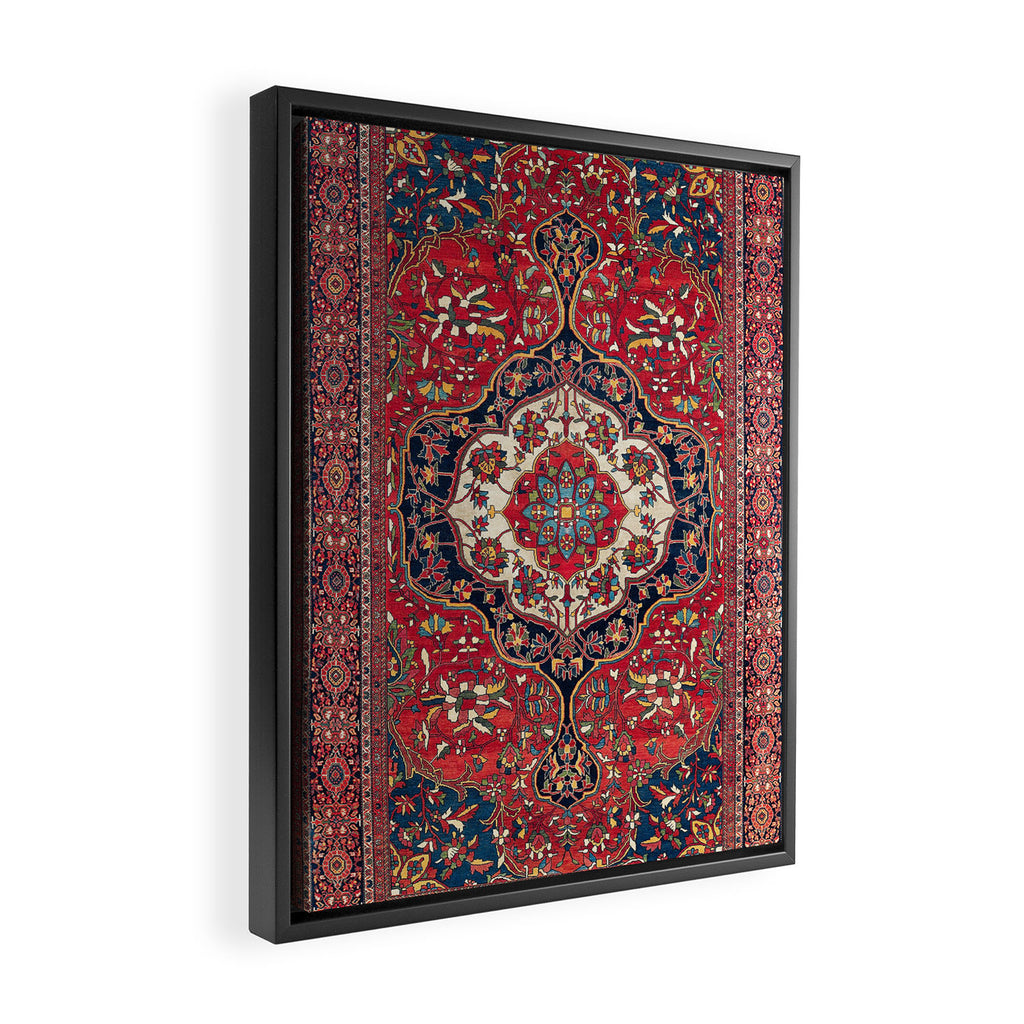 Sarouk Farahan Arak West Persian Rug Print Framed Canvas Print Gallery Image 2