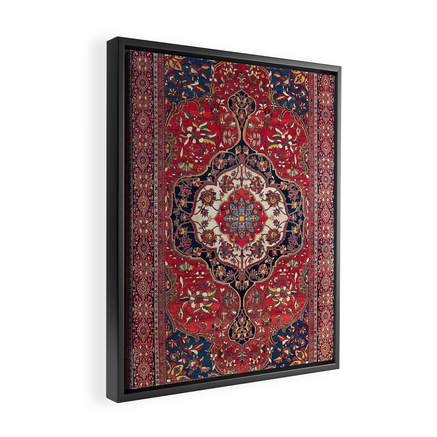 Sarouk Farahan Arak West Persian Rug Print Framed Canvas Print Gallery Image 2