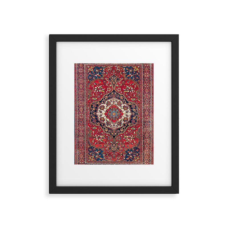 Sarouk Farahan Arak West Persian Rug Print Framed Art Print Gallery Image 5