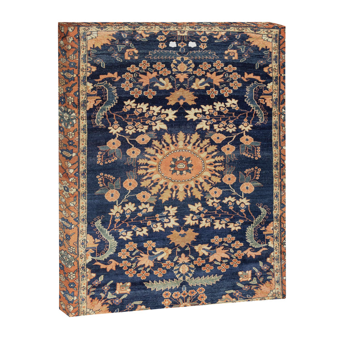 Sarouk Persian Floral Rug Print Canvas Print Gallery Image 1