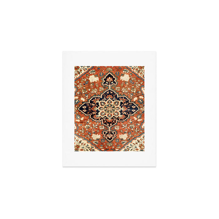 Sarouk Poshti Persian Rug Print Art Print Gallery Image 1