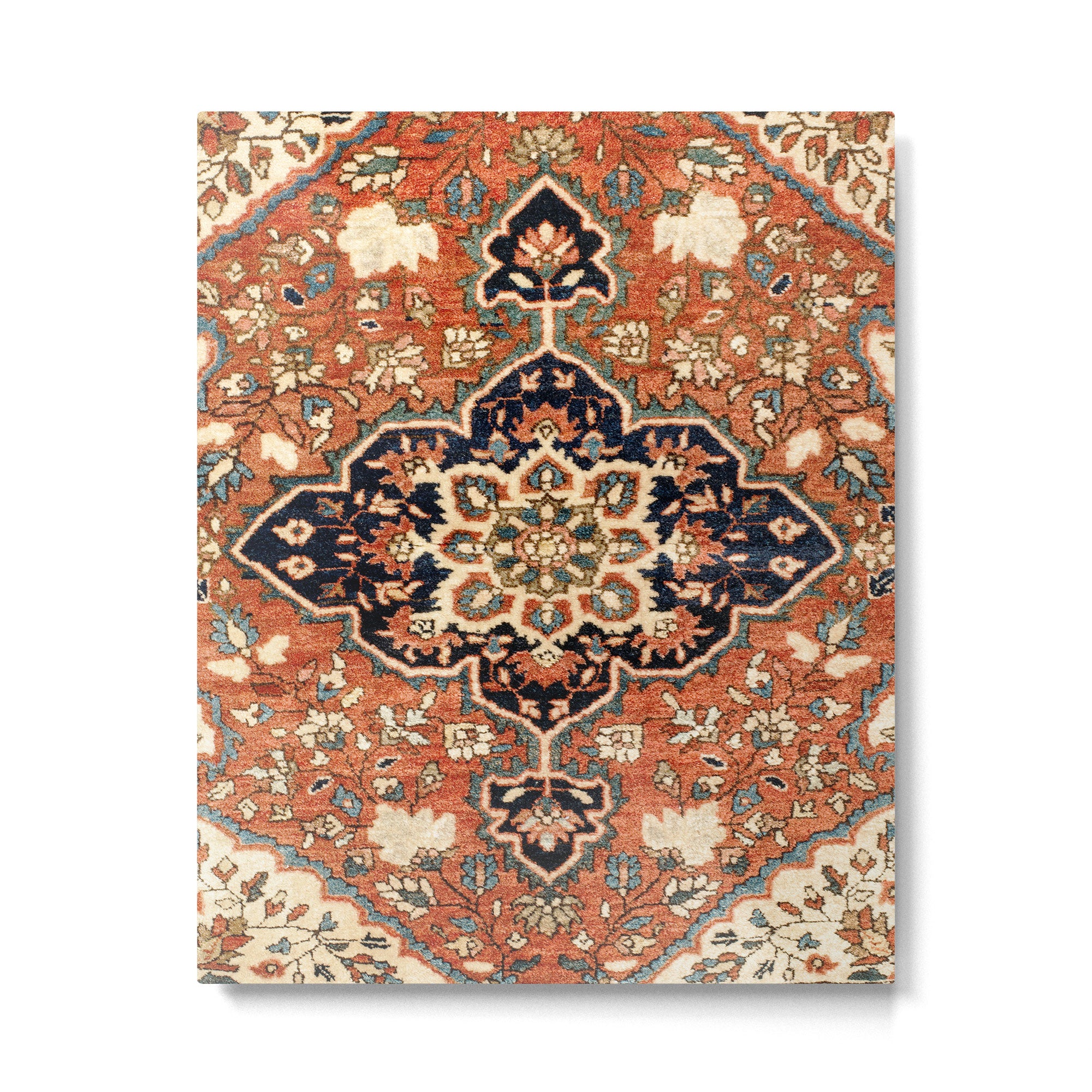 Sarouk Poshti Persian Rug Print Metal Print Gallery Image 6