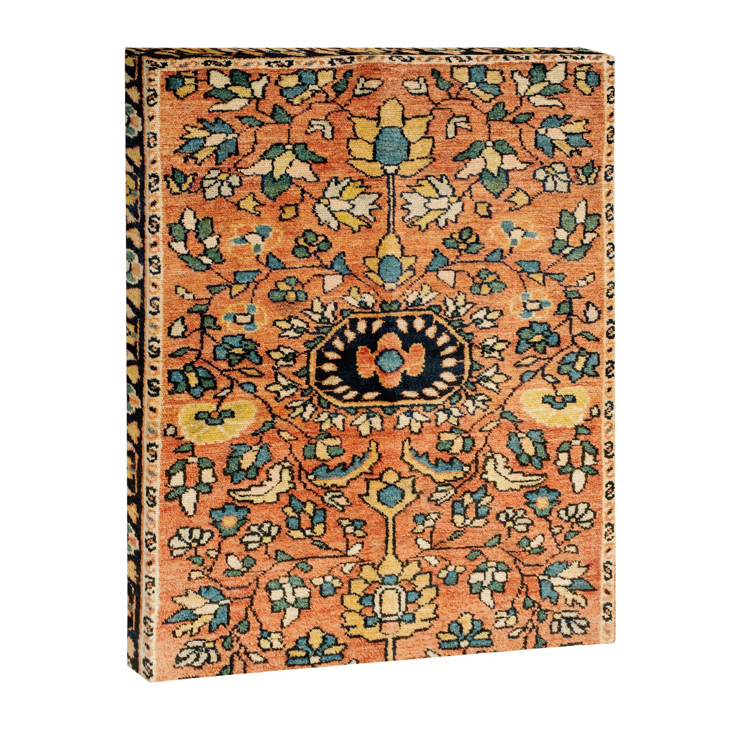 Sarouk Poshti Vintage Persian Rug Print Canvas Print Gallery Image 3