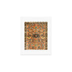Sarouk Poshti Vintage Persian Rug Print Art Print Gallery Image 1
