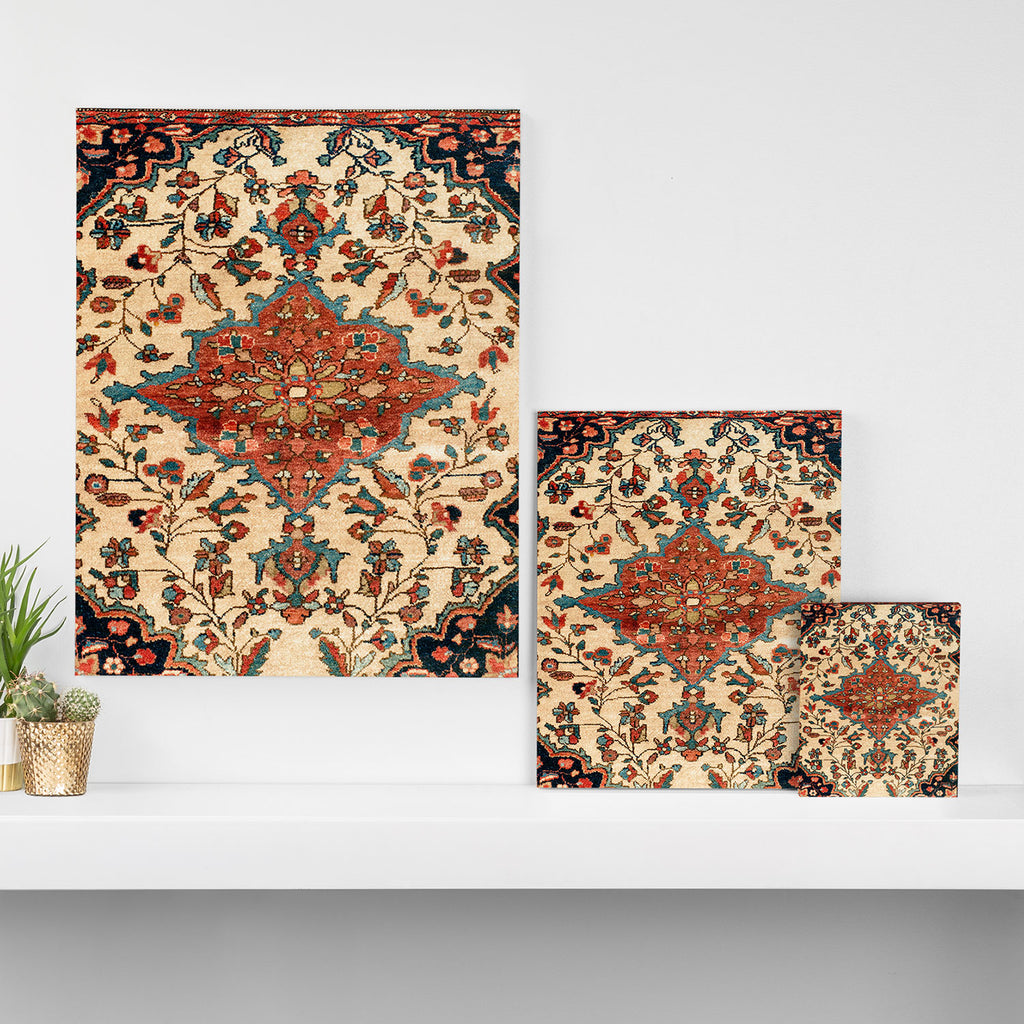 Sarouk Poshti West Persian Rug Print Canvas Print Gallery Image 3
