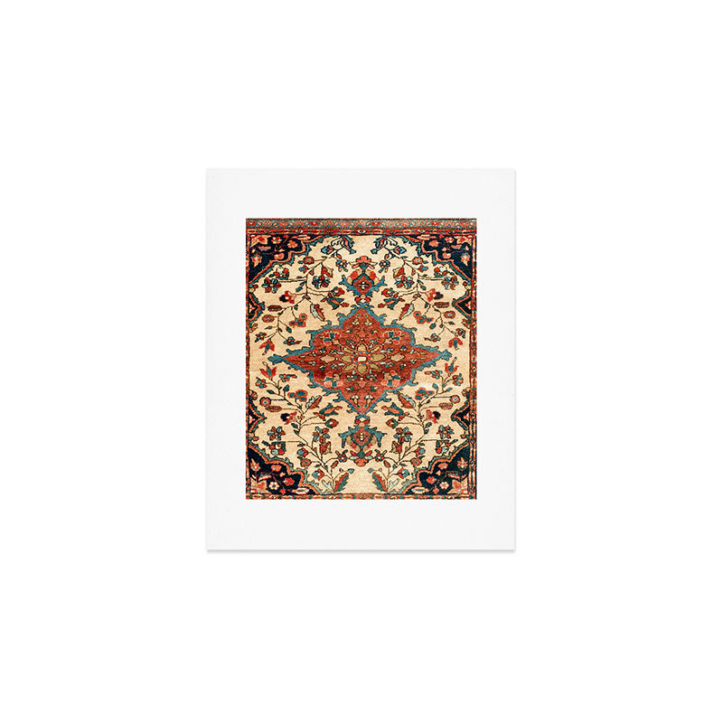 Sarouk Poshti West Persian Rug Print Art Print Gallery Image 1