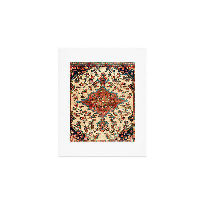 Sarouk Poshti West Persian Rug Print Art Print Gallery Image 1