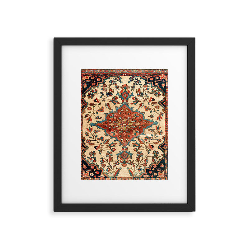 Sarouk Poshti West Persian Rug Print Framed Art Print Gallery Image 4