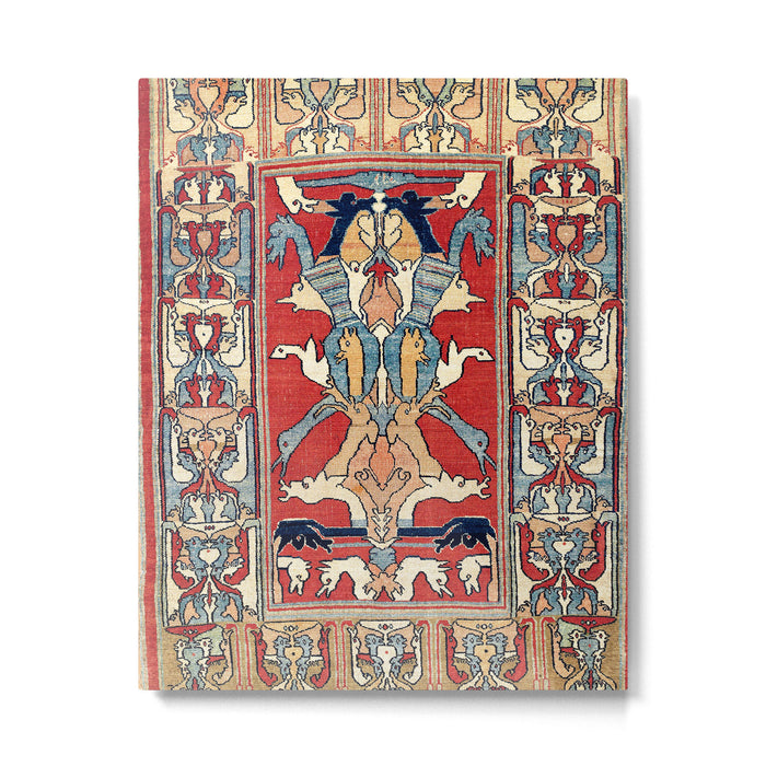 Sehna Kurdish Northwest Persian Rug Print Metal Print Gallery Image 1
