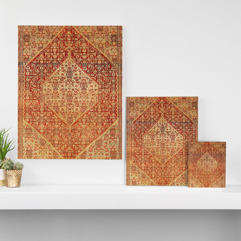 Sehna Saronim Kurdish Northwest Persian Rug Print Canvas Print Gallery Image 3