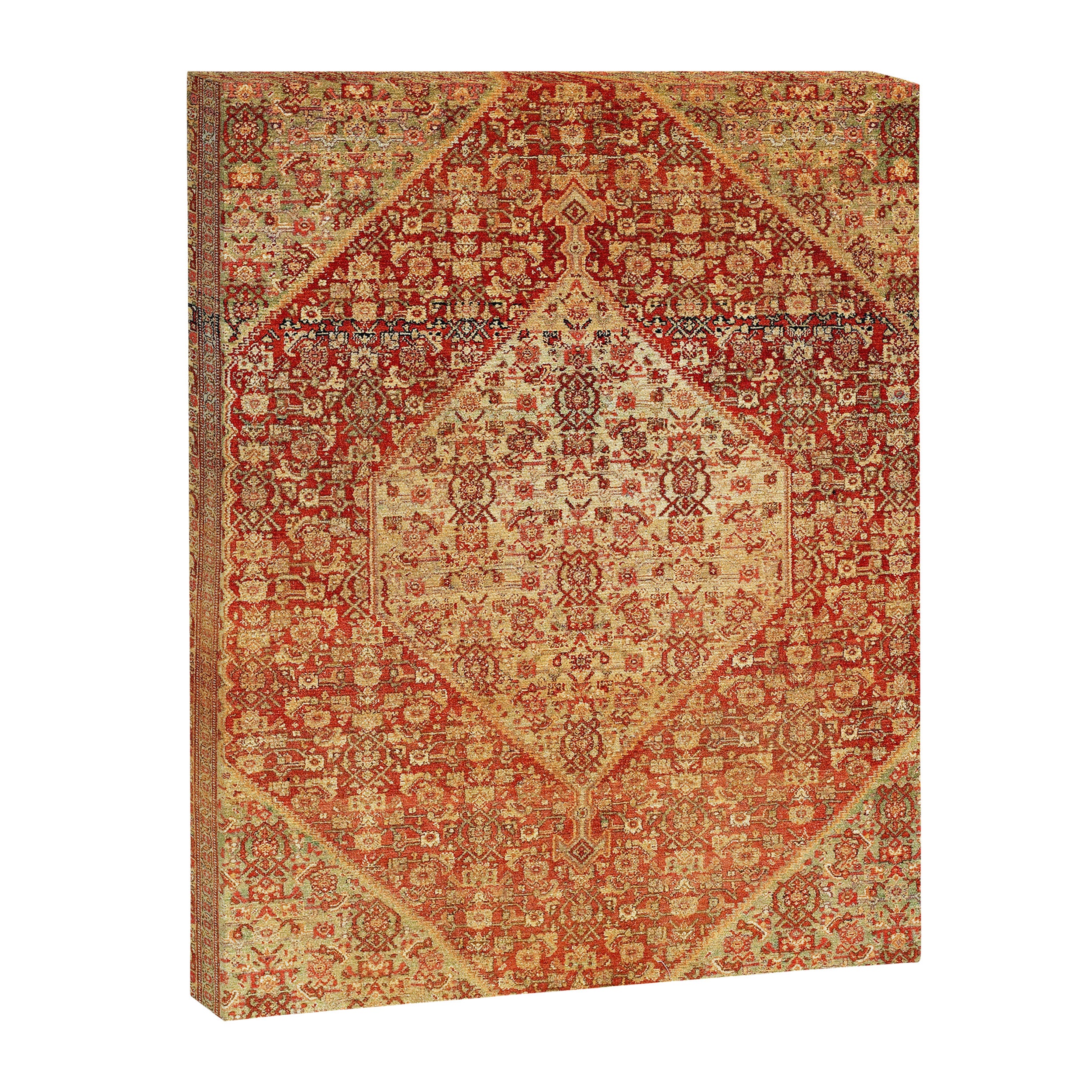 Sehna Saronim Kurdish Northwest Persian Rug Print Canvas Print Gallery Image 3