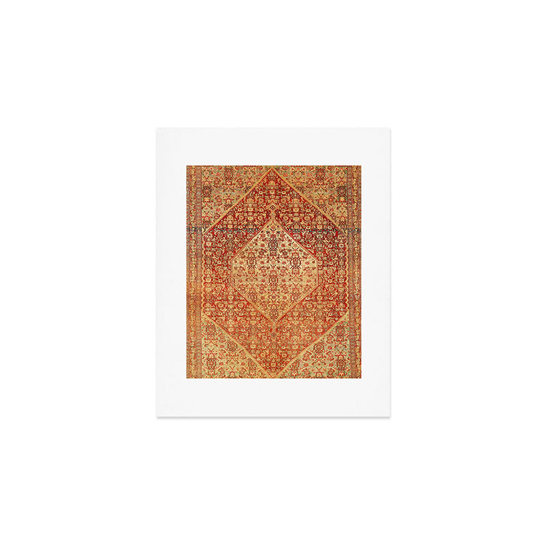 Sehna Saronim Kurdish Northwest Persian Rug Print Art Print Gallery Image 1