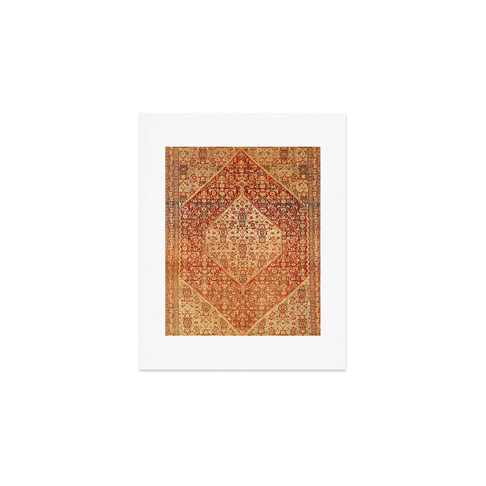 Sehna Saronim Kurdish Northwest Persian Rug Print Art Print Gallery Image 1