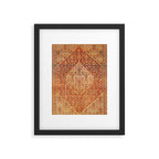 Sehna Saronim Kurdish Northwest Persian Rug Print Framed Art Print Gallery Image 5