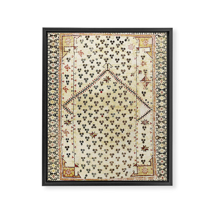 Selendi West Anatolia 16th Century Rug Print Framed Canvas Print Gallery Image 1