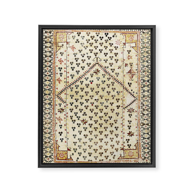 Selendi West Anatolia 16th Century Rug Print Framed Canvas Print Gallery Image 6