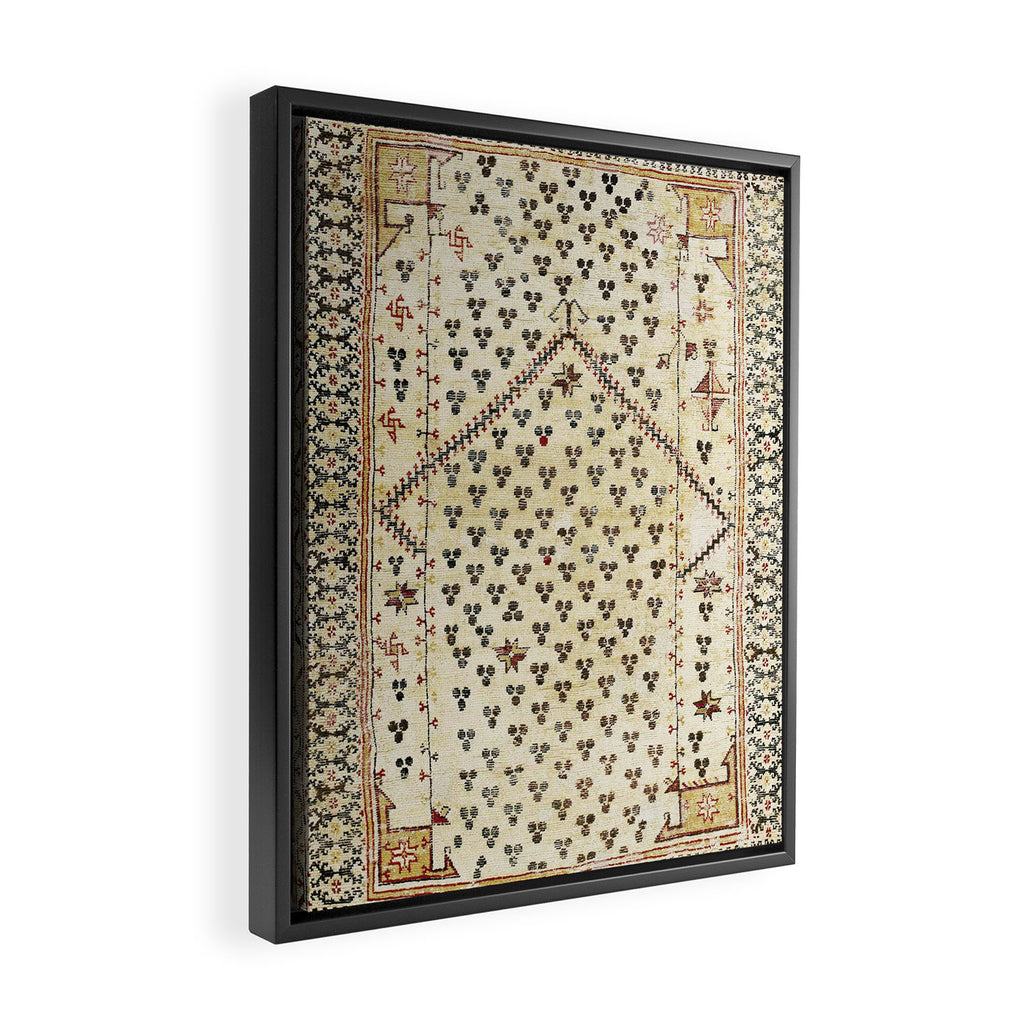 Selendi West Anatolia 16th Century Rug Print Framed Canvas Print Gallery Image 2