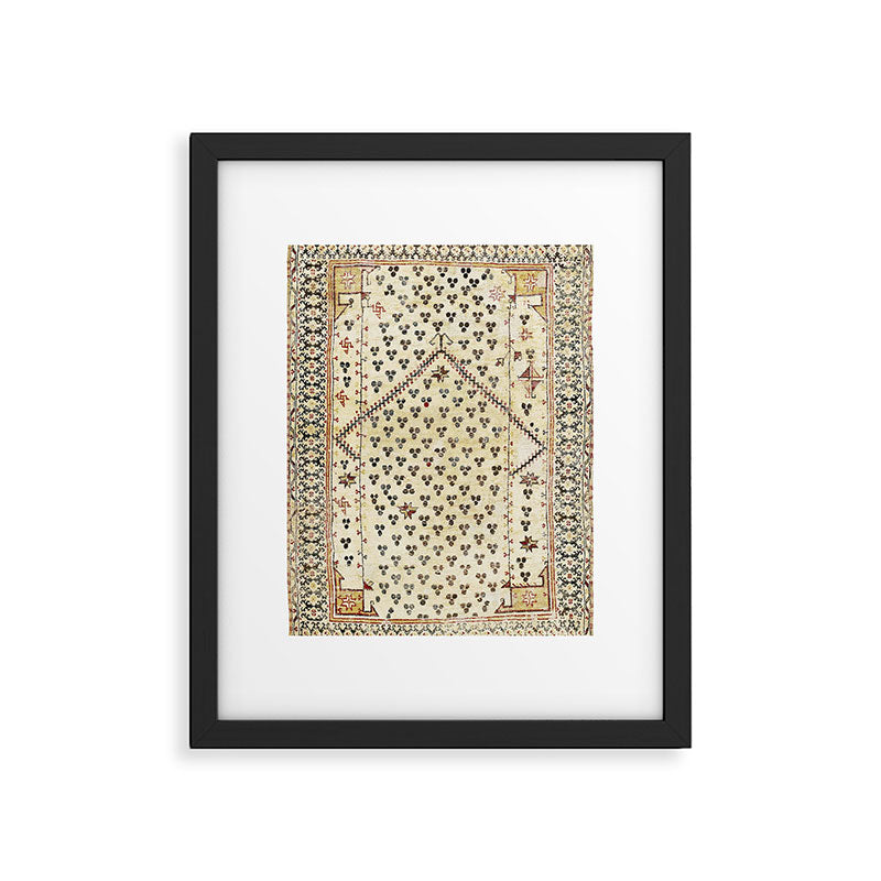Selendi West Anatolia 16th Century Rug Print Framed Art Print Gallery Image 4
