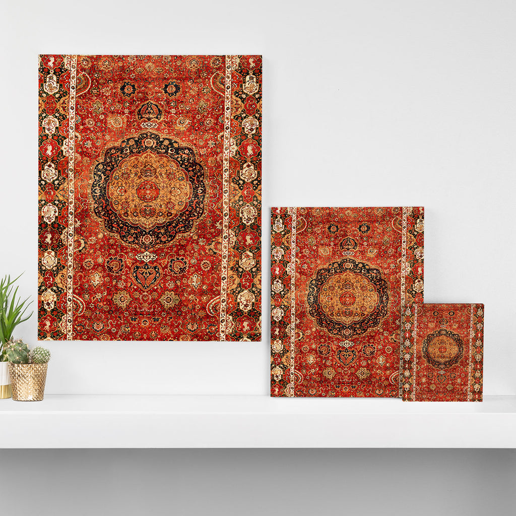 Seley 16th Century Antique Persian Carpet Print Canvas Print Gallery Image 3
