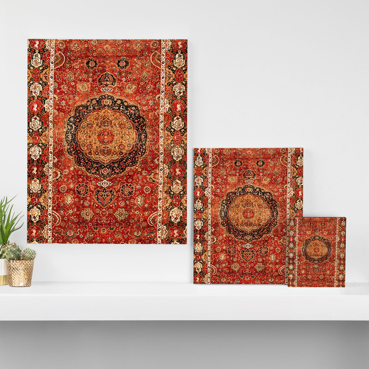 Seley 16th Century Antique Persian Carpet Print Canvas Print Gallery Image 3
