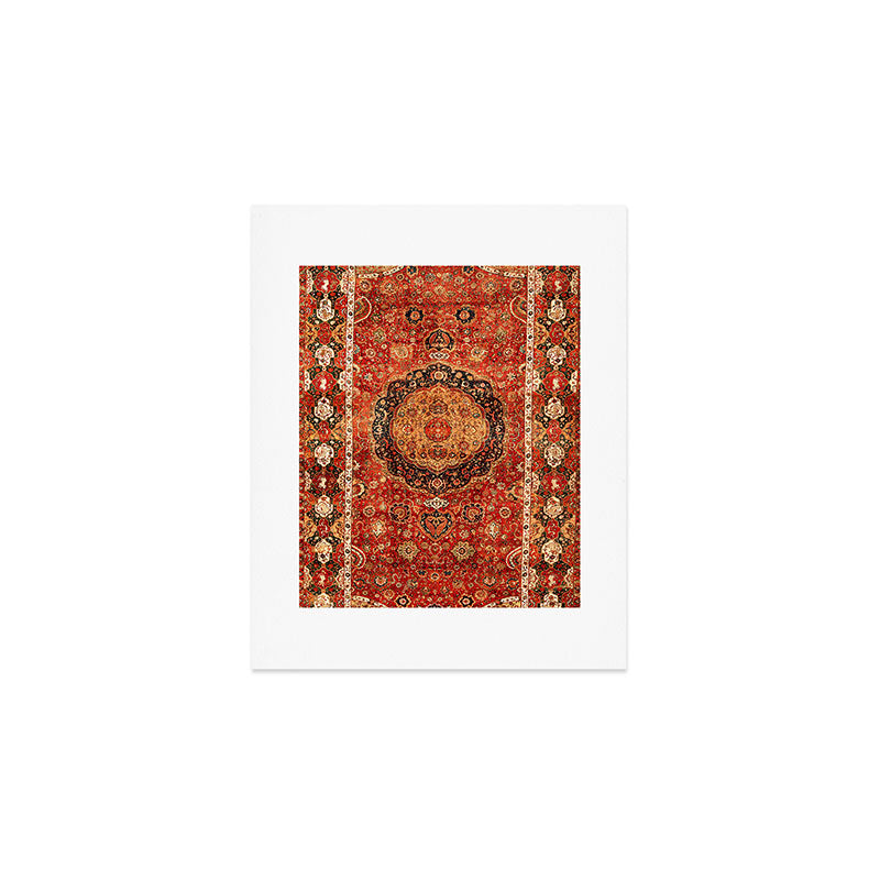 Seley 16th Century Antique Persian Carpet Print Art Print Gallery Image 1