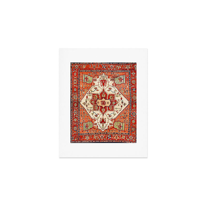 Serapi Azerbaijan Northwest Persian Rug Print Art Print Gallery Image 1