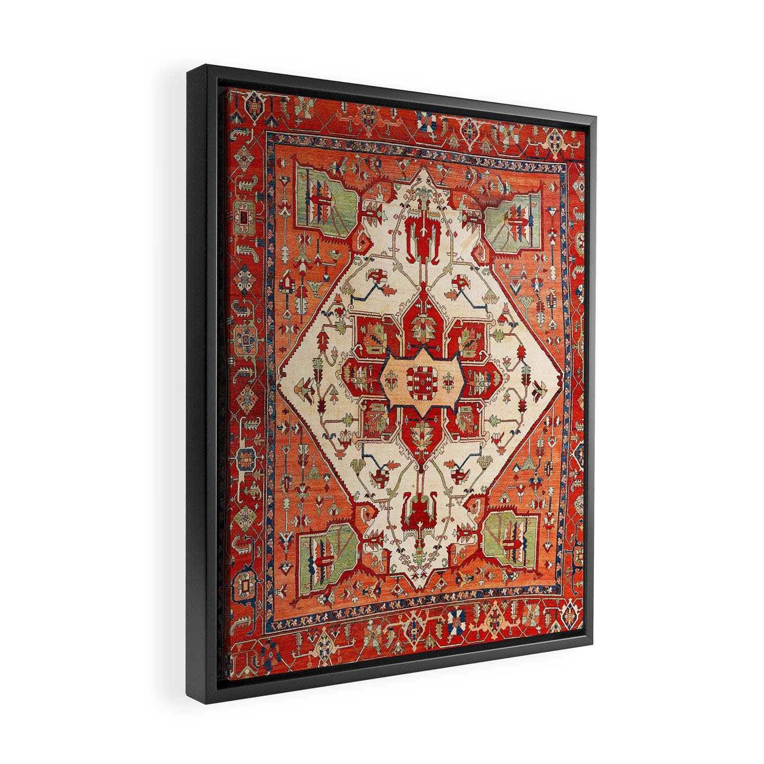 Serapi Azerbaijan Northwest Persian Rug Print Framed Canvas Print Gallery Image 2