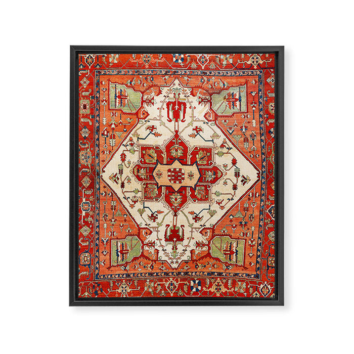 Serapi Azerbaijan Northwest Persian Rug Print Framed Canvas Print Gallery Image 1