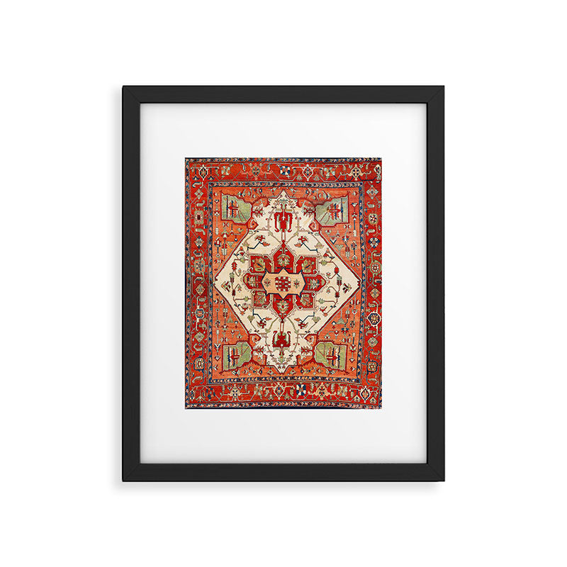 Serapi Azerbaijan Northwest Persian Rug Print Framed Art Print Gallery Image 4