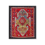 Sevan Kazak Southwest Caucasus Rug Print Framed Canvas Print Gallery Image 3